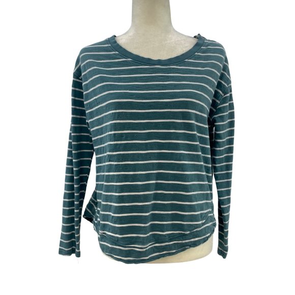 Free People Tops - We The Free Long Sleeve Crop Oversized Tee Striped
